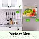 Ofiray-home Magnetic Fridge Shelf with Wood Lid, Fruit Potato Onion Storage Bins, Pantry Organizers, Large Container Spice Rack for Refrigerator, Kitchen Counter, Cabinet (2, White)