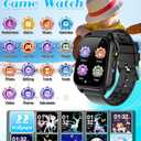 Waterproof Smart Watch for Kids 3-12 Years Old Boys Toys with 26 Games, Video Camera, Pedometer, Music Player, Alarm Clock, Flashlight, HD Touchscreen Toddler Watches Girls Birthdays Gifts