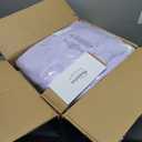 Hobestluk 4ft Bean Bag Chairs for Adults Large Beanbag Chair with Plush Faux Fur Cover Big Bean Bag Chair for Living Room Bedroom Dorm Office - Purple (44 x 44 x 24)