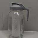 64 oz Fruit Water Infuser Pitcher, Heavy Duty Wide Mouth Glass Pitcher with Lid and Pour Spout, Tea Jug Airtight Seal for Freshness and Convenience, Great for Cold Beverages, Breast Milk