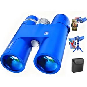Waterproof Binocular with BaK4 prisms for Bird Watching,Blue