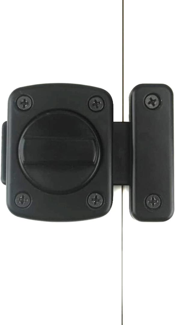 Bolt Lock,pet Door Lock,for Cabinet Furniture, Windows, Bathroom(1 Black)