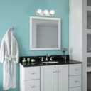 Design House 519280 Contemporary 3-Light Indoor Vanity Light Dimmable for Bathroom Bedroom Vanity Makeup, Satin Nickel