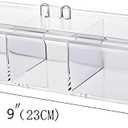 Sooyee Qtip Holder Rectangle Cotton Ball and Swab Holder Organizer with Lid, Dustproof,Waterproof,Clear Acrylic 3 Compartment Cotton Pad Container for Cotton Swabs, Make Up Pads, Cosmetics