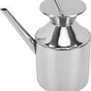 TOPINCN Olive Oil Dispenser Stainless Steel Oil Dispenser Bottle Multipurpose Oil Container Oil Can for Soy Sauce Vinegar Cooking  (Without Handle)