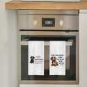 Dachshund Gifts Kitchen Towels Set - Funny Dachshund Decorative Waffle Weave Dish Towels, Wiener Dog Hand Towel, Wiener Dog Gifts Tea Towel, 1624 Inches Set of 2