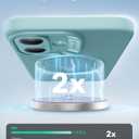 ESR for iPhone16 Plus Case with MagSafe, Supports Magnetic Charging, Smooth & Slim Silicone Case, Shockproof, Full Screen and Camera Protection, Soft Microfiber Lining,Teal