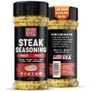 Steak Seasoning Spicy Ranch Seasoning Powder Mix - Gluten Free & Low Sodium Meat Seasonings for Ribeye, Beef & NY Strip Steak. Hot Ranch Powder Steaks Seasonings for Grilling. Dry BBQ Rub Spices. 5oz