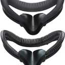 Face Pad & Face Cover Cushion Replacement Compatible with Oculus/Meta Quest 2 Accessories, 2 PCS Facial Interface Frame with Anti-Leakage Nose Pad, 2 PCS Removable Foam Face Covers