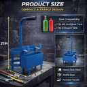 Zonon Metal Torch Carrying Stand for 10 cu/ft MC Acetylene and 20 cu/ft R Oxygen Tanks, Portable Welding Tool Tray