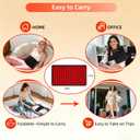 Red Light Therapy for Body, 20" Large 660nm 850nm LED Near Infrared Light Therapy Pad Belt Wrap for Neck Knee Shoulder Back Stomach Muscle Pain Relief