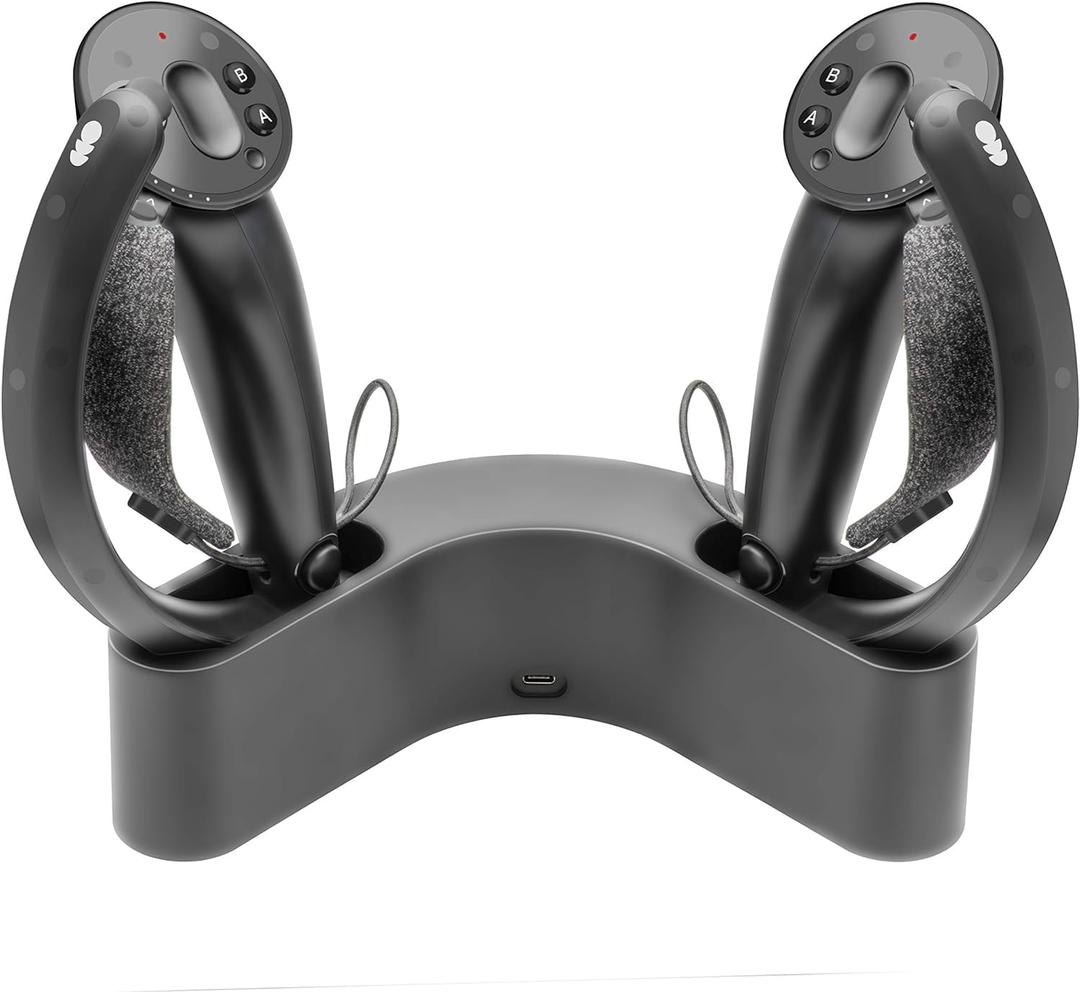 Magnetic Charging Dock/Stand Holder and Organizer for Valve Index VR Controller (Black)