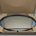 Pivot Oval Mirror 18x28 Inch Black Metal Tilting Wall Mirrors for Bathroom Vanity Living Room | Adjustable Frame & Shatter-Resistant Glass