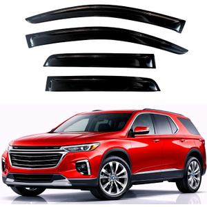 KPY Rain Guards Fit for 2018-2023 Chevrolet/Chevy Traverse, Out-Channel Window Visors Vent Wind Deflectors 4PC, Car Accessories for 18-23 Traverse