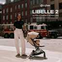 Cybex Libelle 2 Travel Baby Stroller - Lightweight Carry-On Travel Stroller for Airplane with One-Hand Recline, Compatible with CYBEX Car Seats, Dark Blue