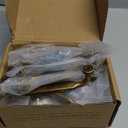 10 Pack 3-3/4 Inch Hole Centers, Antique Brass Cabinet Pulls Vintage Brass Cabinet Handles Brass Kitchen Hardware for Cabinets ZP2302 Drawer Bedroom Dresser Bathroom Vanity Cupboard