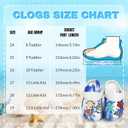 Cartoon Kids Toddler Garden Clogs Non Slip Beach Pool Slide Water Shoes Indoor Outdoor Clogs Sandals for Boys Girls Birthday Gift. (Black)