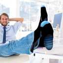 Physix Gear Compression Socks 20-30 mmHg - Men & Women - Running, Nurses, Shin Splints, Flight, Travel (Black)