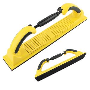 2-3/4" x 15-3/4" PSA Adjustable Radius Flex Longboard Hand Sanding File Block with PSA Backing Conversion Adapter Pad, Use Continuous Rolls or Sandpaper Sheets, Auto, Wood