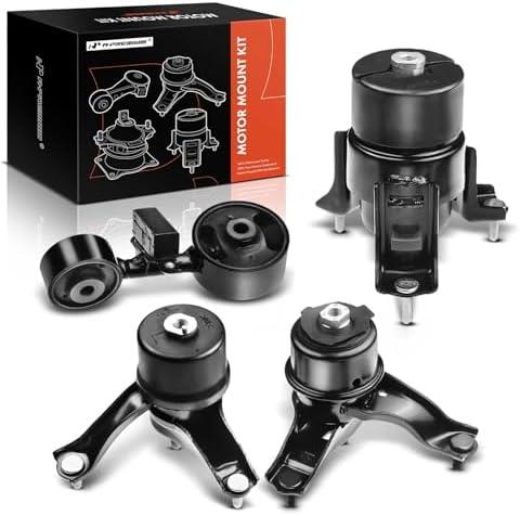 A-Premium Set of 4 Engine Motor Mount and Transmission Mount and Torque Strut Mount Kit Compatible with Toyota Camry 2002 2003 2004 2005 2006 L4 2.4L Sedan, Automatic Transmission