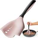 Meat Chopper Spatula Ground Beef Masher- Heat Resistant Hamburger Smasher Tool, Non Stick Ground Chopper Hamburger Grinder, Mix and Chop Potato Masher Kitchen Utensil-Pink (1 Pack-Pink)