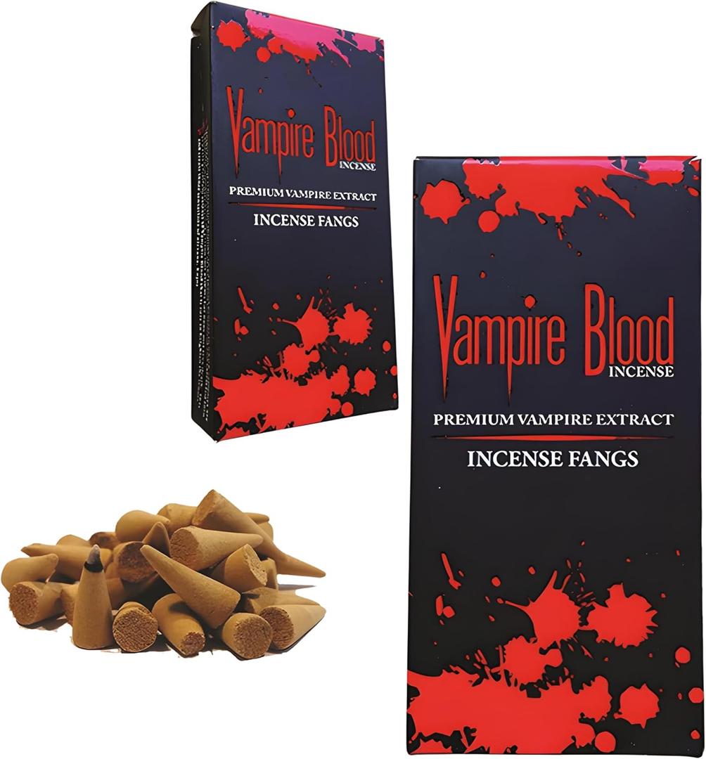 SOUL STICKS Vampire Blood Fragrance Incense Cones (4 Pack 40 Cones) Natural Fragrance Incense Agarbatti | Fragrant Smoke for Calming Home Aromatherapy for Meditation, Yoga & Stress Relief