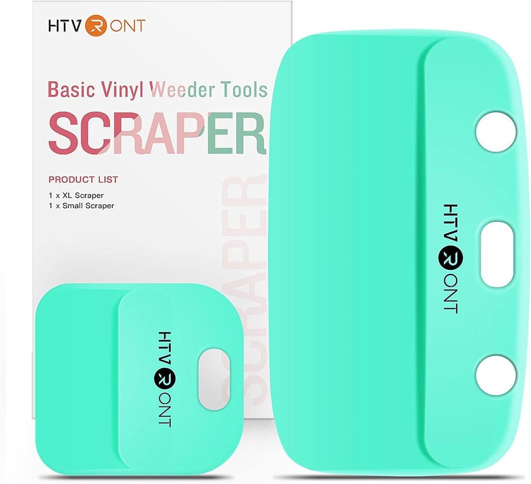 HTVRONT Vinyl Scraper - 2Pack Scraper Tools for Vinyl, Craft Weeder Vinyl Tool Kit Basic Tool-Scraper for Vinyl