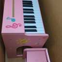 Kids Piano Keyboard, 37 Keys Wooden Digital Piano for Kids with Bench,Song Book, DIY Stickers, Cover, Education Creative Musical Instruments Toy for Boys & Grils Gifts