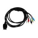 Ciuouient Component HD AV Cable, Composite AV Audio Video Cable Compatible with Microsoft OG Xbox HD Component Cable with Analog Audio (8FT), Black