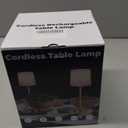 Gold LED Cordless Table Lamp Rechargeable-6000mAh Battery Operated Table Light,Wireless Lamps for Living Room Restaurant/Patio/Home/Dining/Dinner/Bedside/Nightstand/Desk lamp-Touch Control (1 Pack)