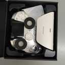 ManbaOne Interactive Screen Wireless Gaming Controller for PC/Switch/Switch 2/iOS/Android, Hall Effect Stick & Trigger, RGB Lighting, Remappable Buttons, 1800mAh with Charging Dock (White)