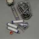 ANTOWER LED Shower Head with Handheld High Pressure Shower Heads Set with 79 Inch Shower Hose,Shower Holder,4 PP Cotton Filters,Turbo Fan Shower Water Temperature-Controlled One Key Pause Switch