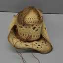 Men's Women's Straw Cowboy Hat Cowgirl Woven Sun Hat Western Cowboy Hat Two Decorative Bands