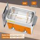 Ultrasonic Cleaner,3L 120W Professional Ultrasonic Eyeglasses Cleaner with Encoded Control for Jewelry,Eyeglasses,Coins,Chains Cleaning (Basket Include)