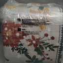 Wonnitar Christmas Rug for Living Room, Christmas Home Decor 8x10 Washable Rug, Ultra-Thin Soft Holiday Floral Print Non Slip Winter Indoor Carpet for Bedroom Kids Room Xmas Dining Room (White/Multi Color)