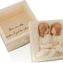 Best Friend Birthday Gifts for Women, Forever Friends, Friendship Gifts for Women, Sister Gifts Sculpted Hand-Painted Jewelry Keepsake Box