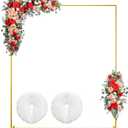 IKULE Gold Square Wedding Arch 4FTx6FT Backdrop Stand Metal Balloon Arch Stand Garden Arbor Frame for Wedding Birthday Party Baby Shower Photo Booth Background Decoration