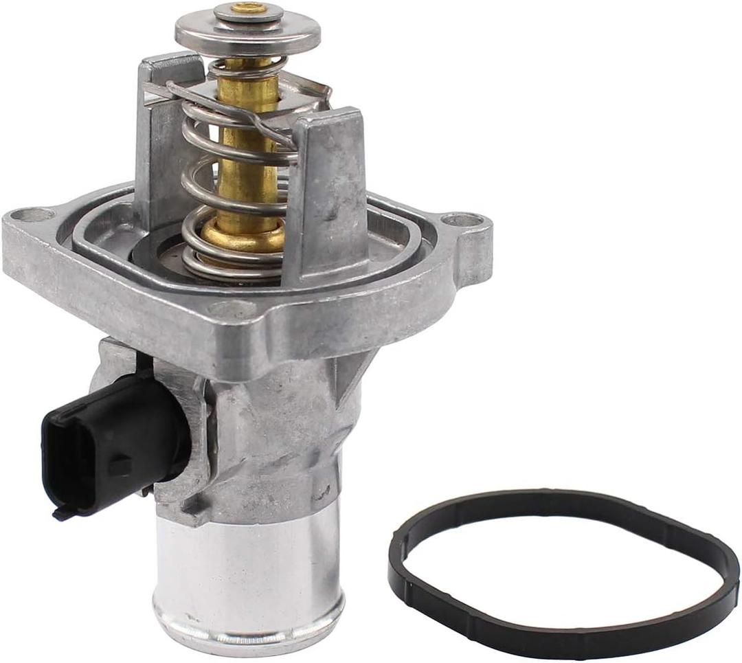 NewYall Engine Coolant Thermostat Housing Assembly w/Gasket for Chevrolet Aveo 2009-2014 Chevrolet Cruze 2010-2015 Chevrolet Sonic 2012-2015 Pontiac G3 2009-2010