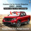EcoNour Windshield Sun Shade Compatible for Honda Ridgeline 20172026 | Custom Fit Pickup Truck Front Window Sunshade | Foldable Heat & UV Reflective Sun Visor