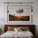 3 Plug-in Pendant Lights Kit - Hemp Rope Cord with Switch, 22 Ft Length, DIY Farmhouse Hanging Lighting Fixture