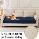 HAOMAIJIA Waterproof Couch Cover for Dogs Washable,Faux Fur Pet Couch Covers for Sofa,Soft Dog Bed Cover Non-Slip Couch Covers for 3 Cushion Couch Sofa Pet Friendly (Navy Blue, 35" x 74" 1 Pack)