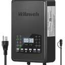 WILAWELS 300W Low Voltage Landscape Transformer, 2 Zone Independent Control Landscape Lighting Transformer, 120VAC to 12/14V AC Low Voltage Transformer with Timer & Photocell Sensor ETL Listed D22LT06