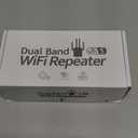 WiFi Extender with Ethernet Port, 1200Mbps Dual Band (5GHz/2.4GHz) WiFi Booster.Covers Up to 12880 Sq.ft,Supports 105 Devices, Easy Setup Signal Booster, EasyMesh Compatible, Four Directional Antennas