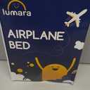LUMARA Toddler Airplane Bed - Inflatable Airplane Bed for Toddlers, Plane Baby Mattress for Kids - Blow Up Air Mattress for Child Flight Sleep with Safety Belt, Innovative Valves, No Pump Needed