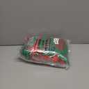 Cuffbow 3 Sets Christmas LED Light up Tutu Skirt and Striped Tights Set for Women Include 3 Light up Layered Tutus 3 Red and White Pantyhose for Christmas Party Costume Neon Party