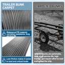 PE Waterproof Bunk Wrap Kit Roll Boat Trailer Bunk Carpet with Install Screw & Strap, Bunk Wrap for Boat Trailers Replacement Synthetic Bunk Cover for Loading & Unloading Boats, Size: 1.5 x 4 in x 24ft