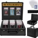 3-Row Graded Card Storage Box - Graded Card Case with Combination Lock