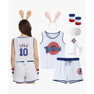 KaKaxi Couples Halloween Cosutme for Women Basketball Jersey Outfit and Accessories, XL