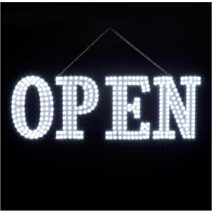 40"x14" Extra Jumbo LED Open Signs for Business, Unique Design Super Bright Open Sign with Chain, High Visibility Open Sign for Stores Bar Hotel Retail Shops Window Salon Office