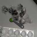 Triplot10pcs Reusable N*espresso OriginalLine Compatible Coffee Capsules with Storage Tray, 10Pods with 300pcs Foil Lids, Pre-fill Design